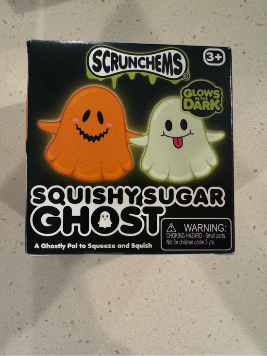 Scrunchems Other - Scrunchems Squishy Sugar Ghost Clear Glow in the Dark Halloween Squishy NEW!